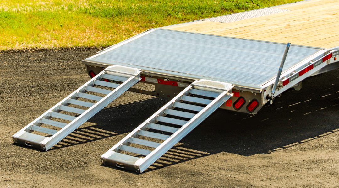 Slide out aluminum ramps